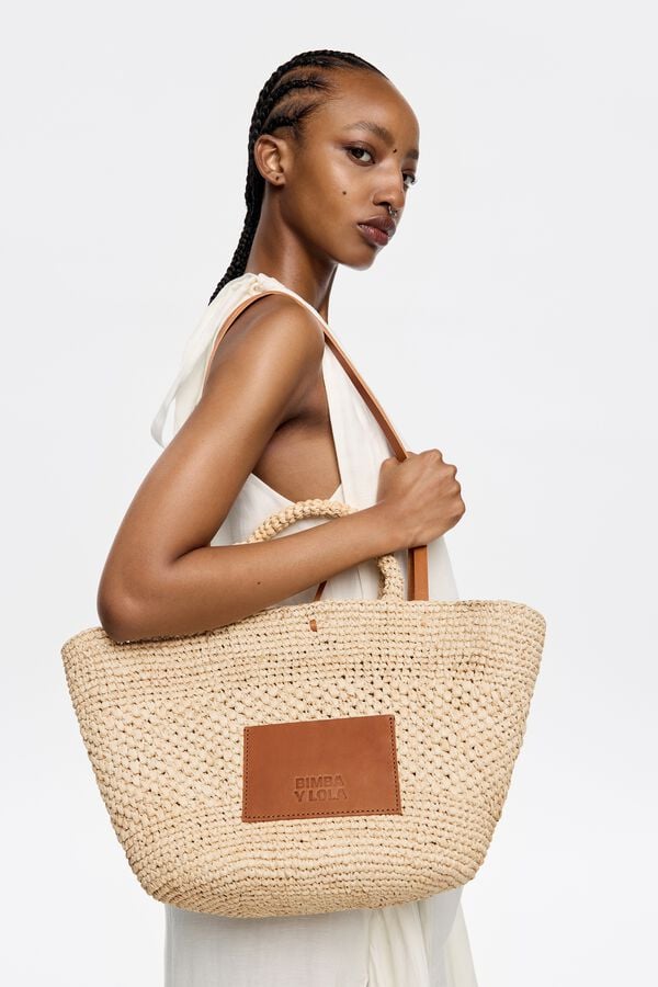 bimba & lola Mandtas groot naturel