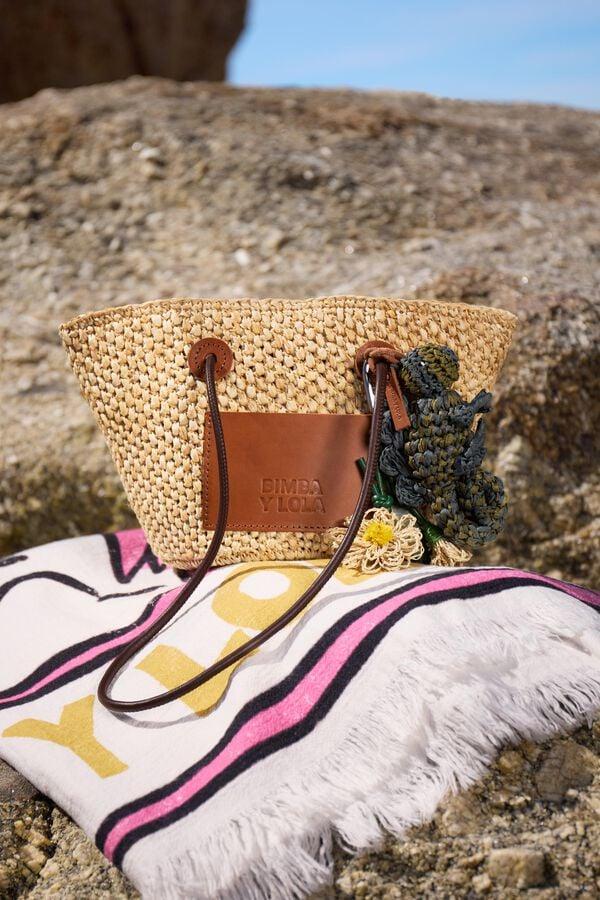 bimba & lola Mandtas middelgroot naturel