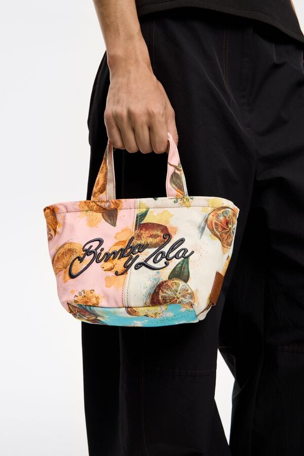 bimba & lola Mini-tas nylon Lemons roze