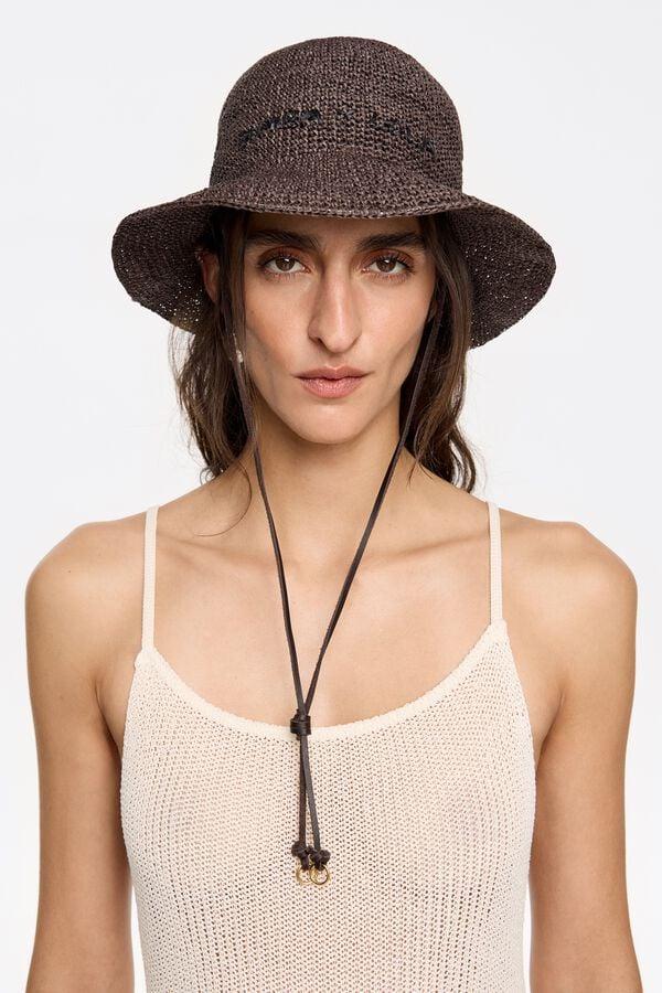 Bimba & Lola Muts Raffia Papier Bruin