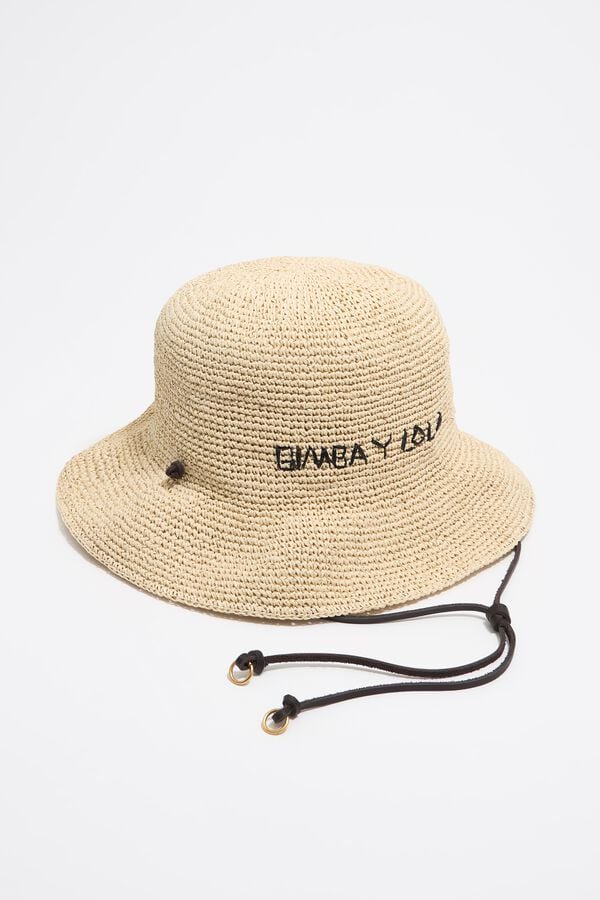 bimba & lola Muts raffia papier naturel