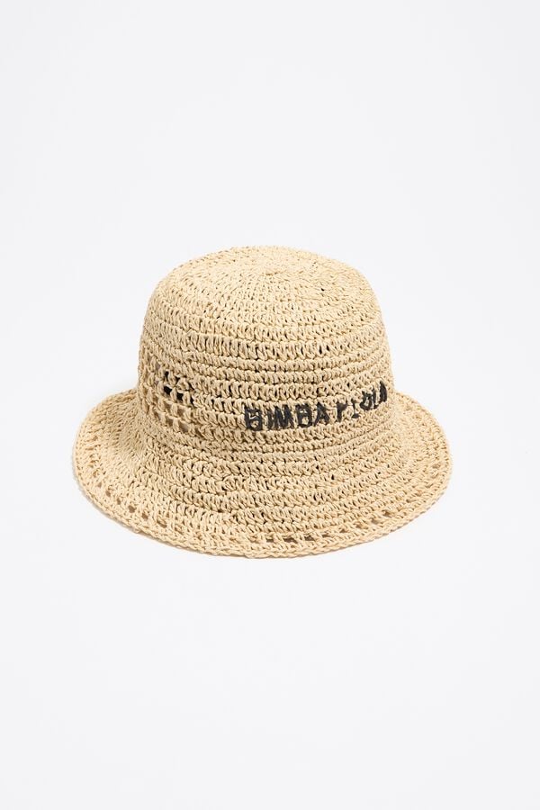 Bimba & Lola Muts Raffia Papier Naturel Opengewerkt