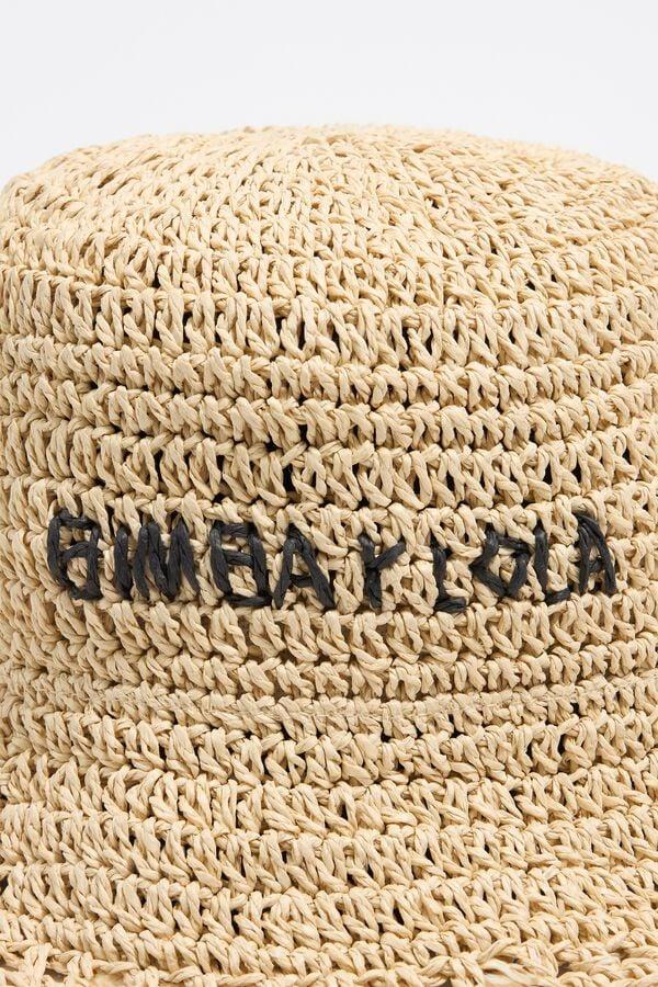 Bimba & Lola Muts Raffia Papier Naturel Opengewerkt