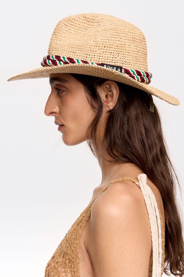 Bimba & Lola Muts Raffia Papier Naturel Touwtjes