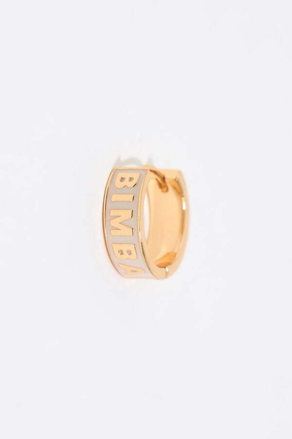 Bimba & Lola Oorringen Logo Ivoorwit