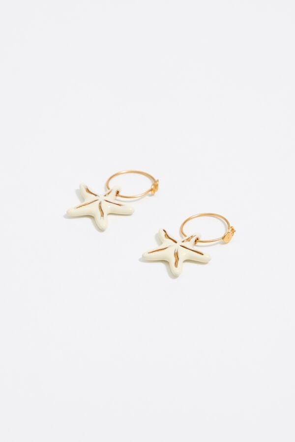 Bimba & Lola Oorringen Sterren Ivoorwit