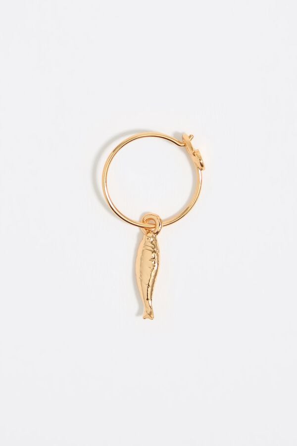 Bimba & Lola Oorringen Vis Goudkleurig