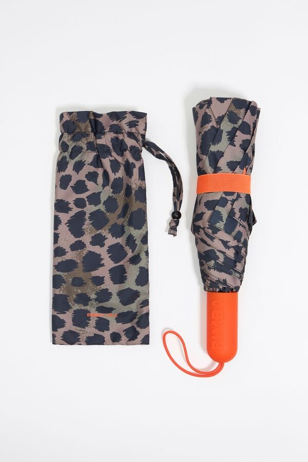 Bimba & Lola Paraplu Animal Print Kaki