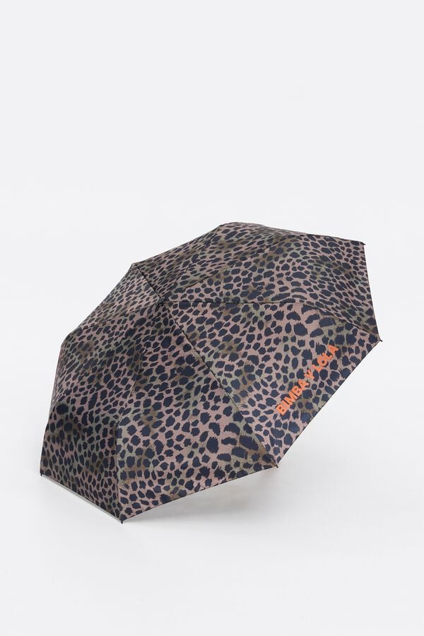 Bimba & Lola Paraplu Animal Print Kaki