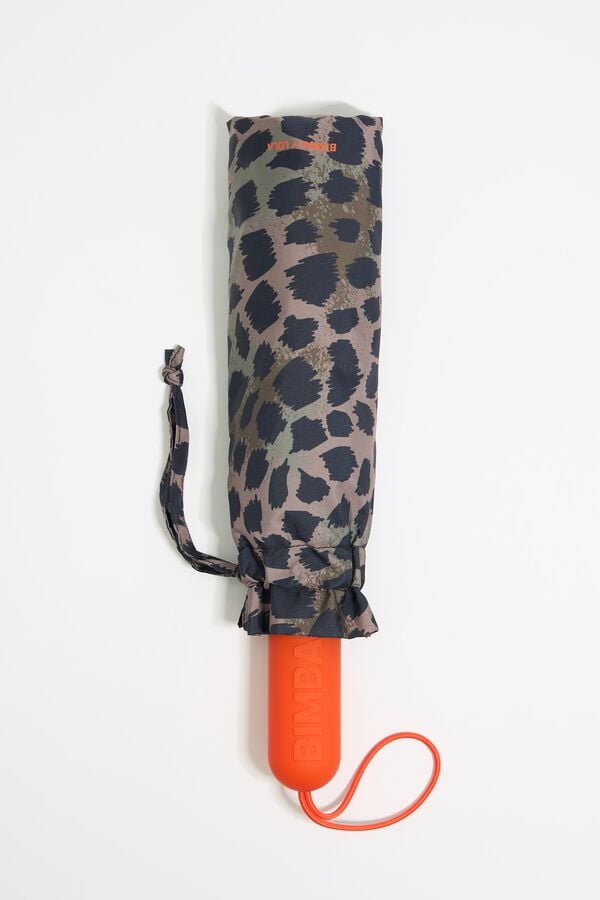 bimba & lola Paraplu animal print kaki