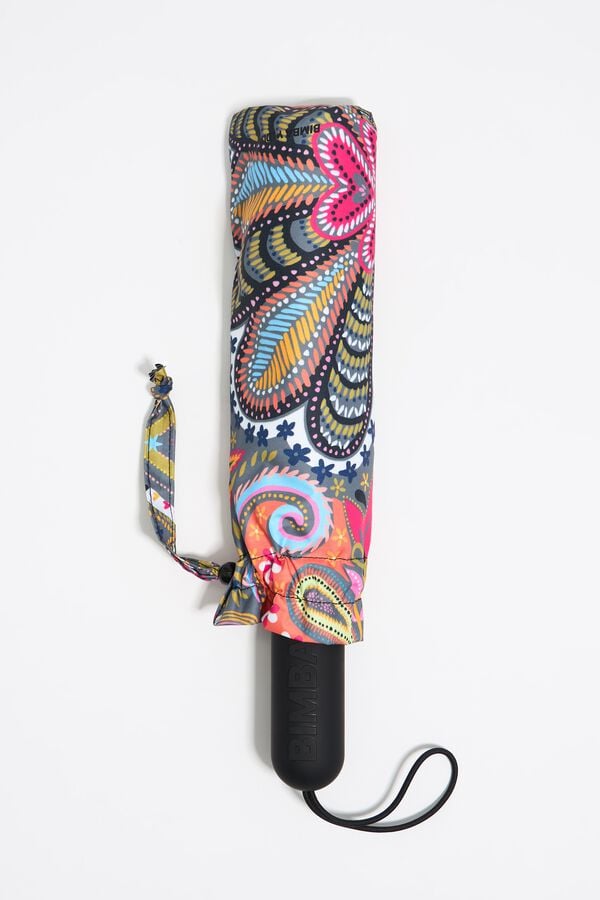 bimba & lola Paraplu print vogels zwart