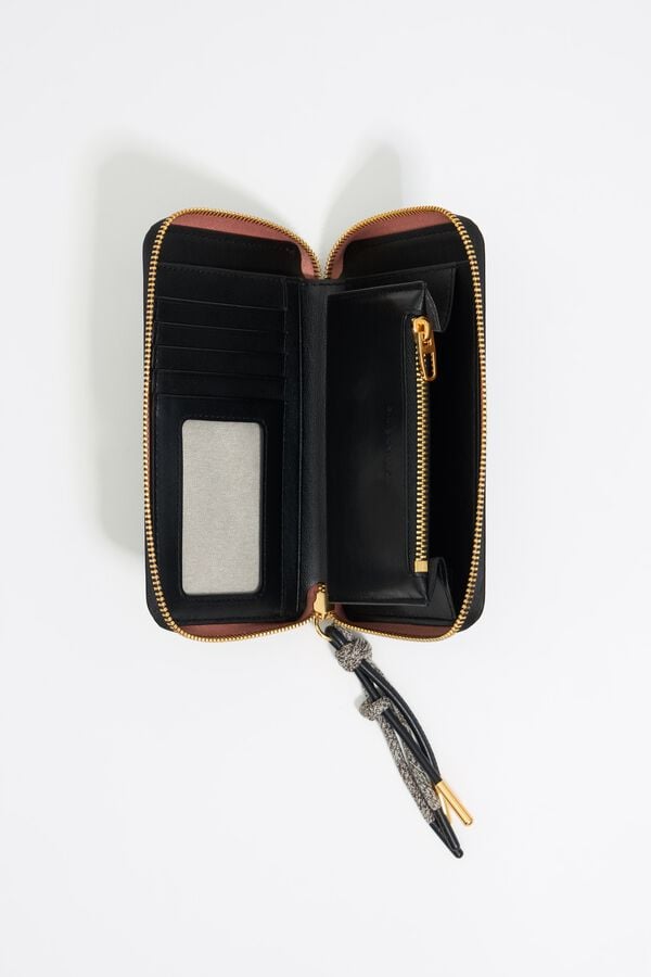 Bimba & Lola Portemonnee Horizontaal Leer Zwart