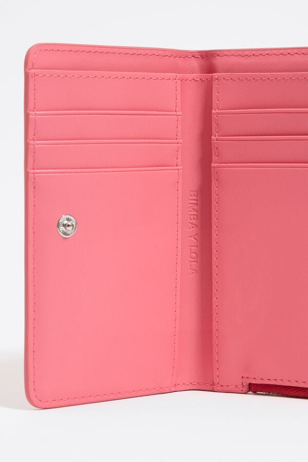 Bimba & Lola Portemonnee Krokostructuur Aardbei