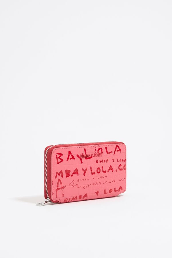 bimba & lola Portemonnee krokostructuur aardbei