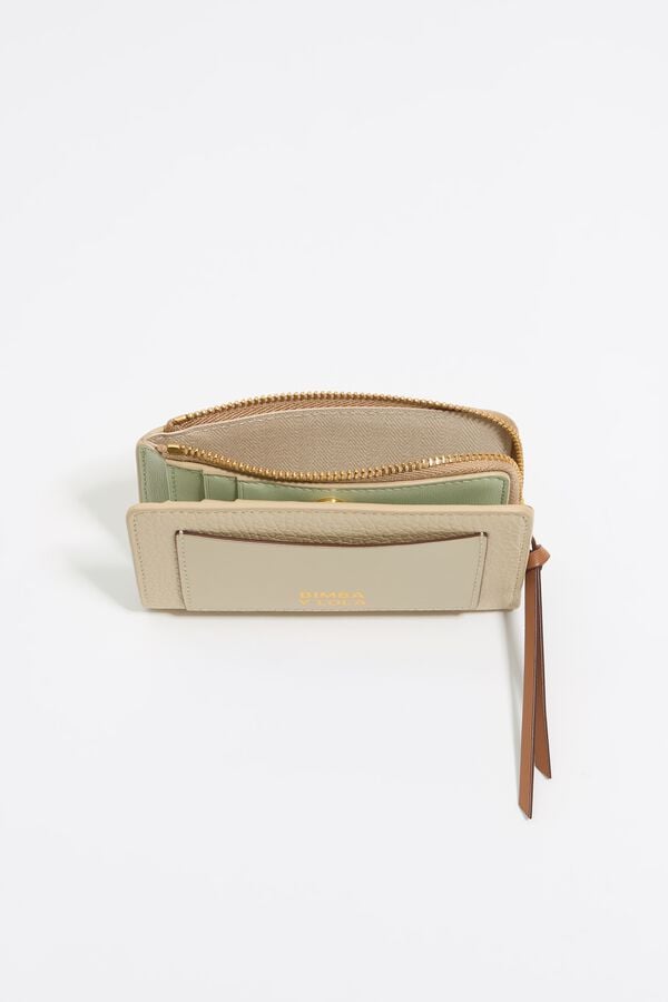 Bimba & Lola Portemonnee Leer Asperge