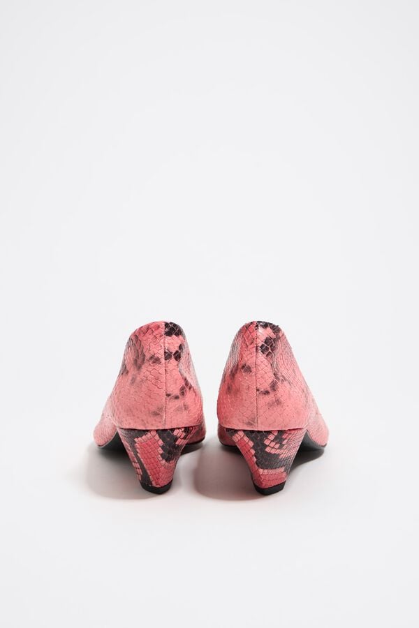 Bimba & Lola Pump Leer Print Slang Roze