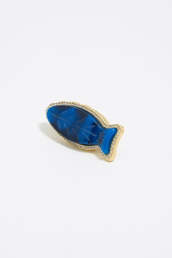 Bimba & Lola Ring Vis Blauw