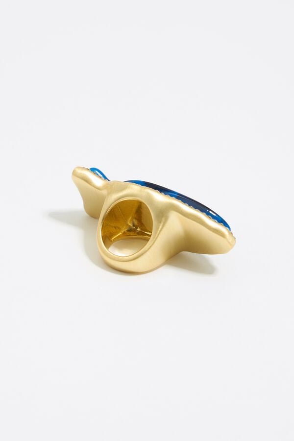 Bimba & Lola Ring Vis Blauw