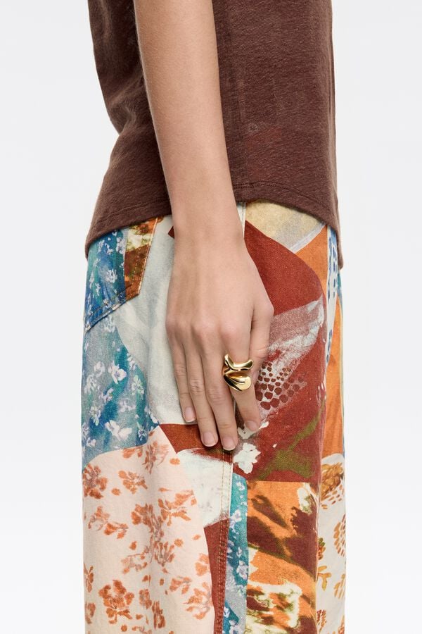 Bimba & Lola Ring Vis Goudkleurig