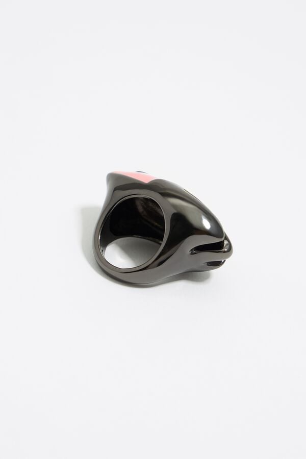 Bimba & Lola Ring Vis Roze En Zwart