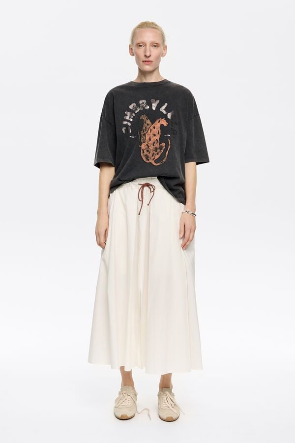 bimba & lola Rok A-lijn midi wit