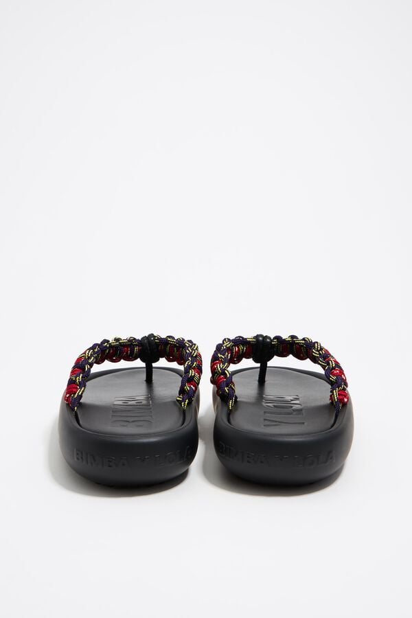 Bimba & Lola Sandaal Boot Touwtjes Veelkleurig