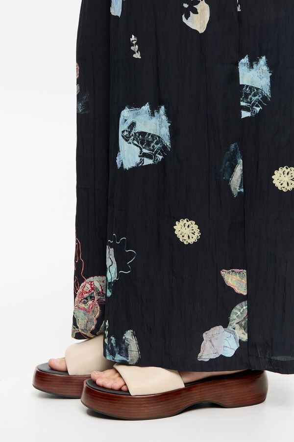 Bimba & Lola Sandaal Plateauzool Leer Wit