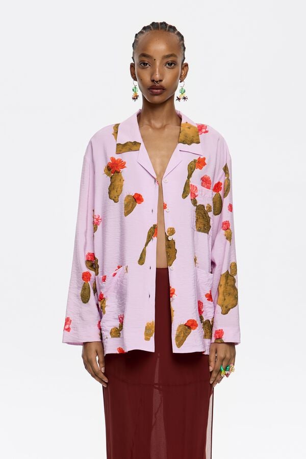 Bimba & Lola Shirt Recht Cactus Roze