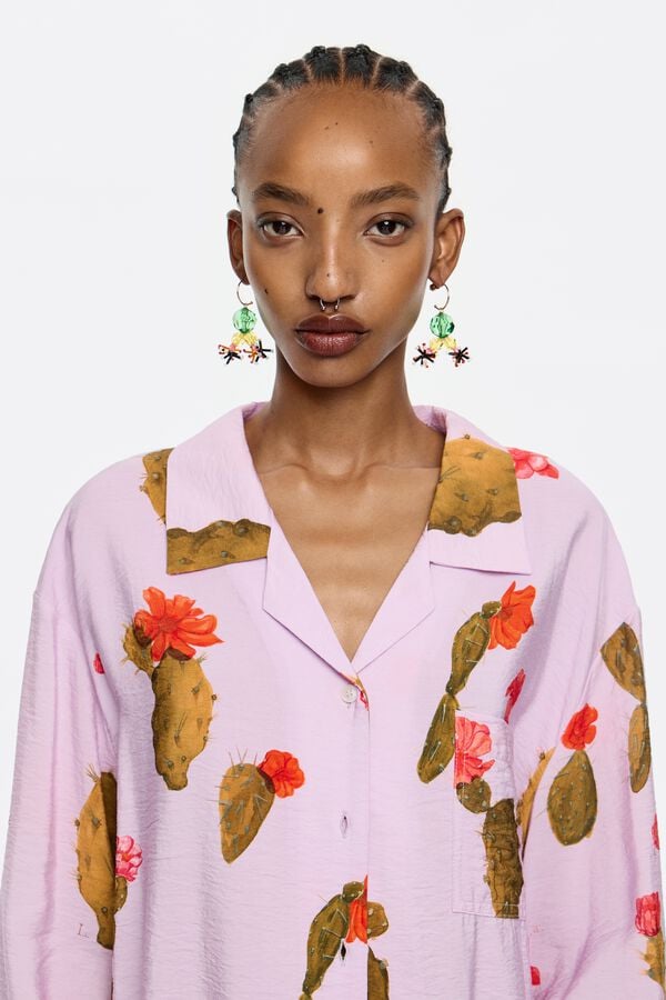 Bimba & Lola Shirt Recht Cactus Roze