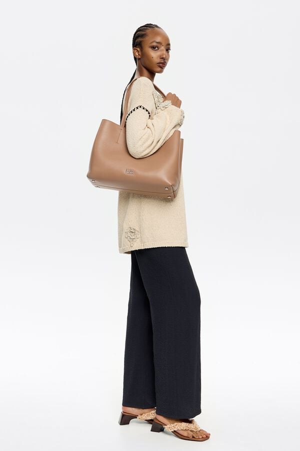 bimba & lola Shopper Chihuahua groot leer lichtbruin