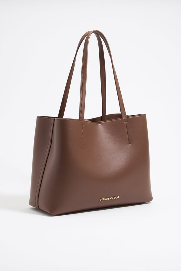 bimba & lola Shopper Chihuahua groot leer mokka