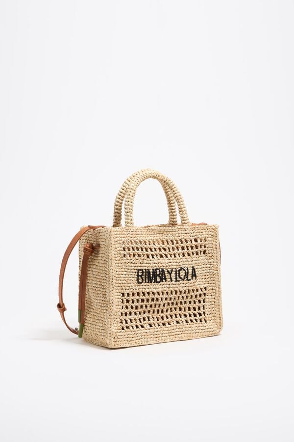 bimba & lola Shopper klein raffia naturel