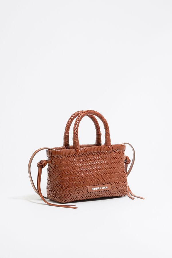 bimba & lola Shopper mini leer honing