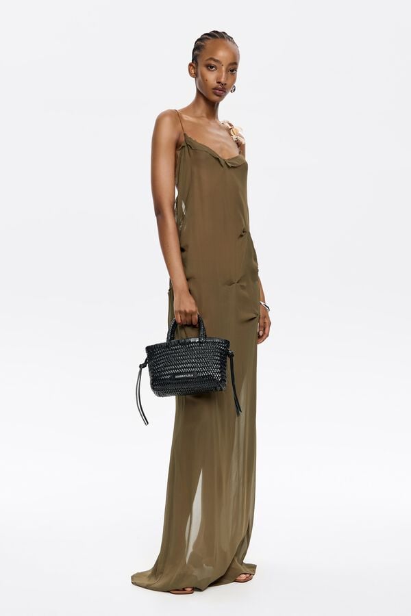 bimba & lola Shopper mini leer zwart