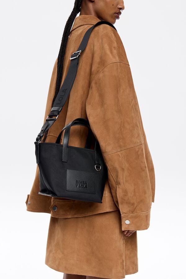 Bimba & Lola Shopper Mini Nylon Zwart