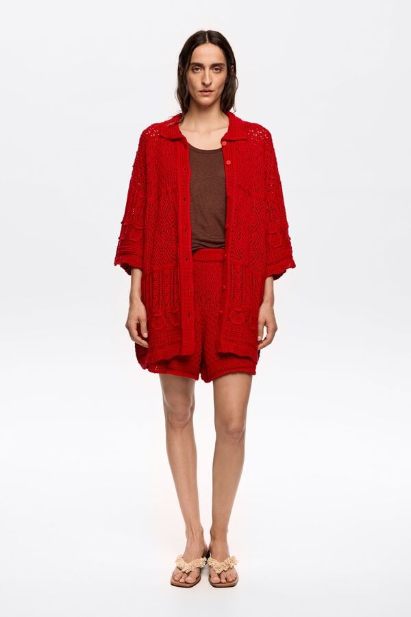 Bimba & Lola Short Crochet Rood