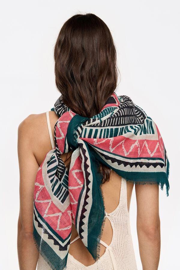 Bimba & Lola Sjaal Print Ikat