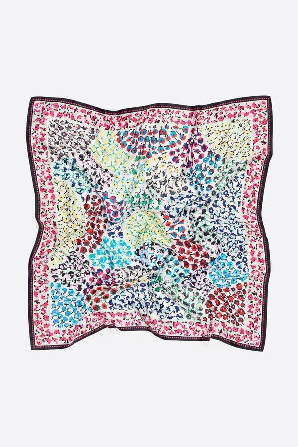 Bimba & Lola Sjaaltje Bloemen En Lijst Wit