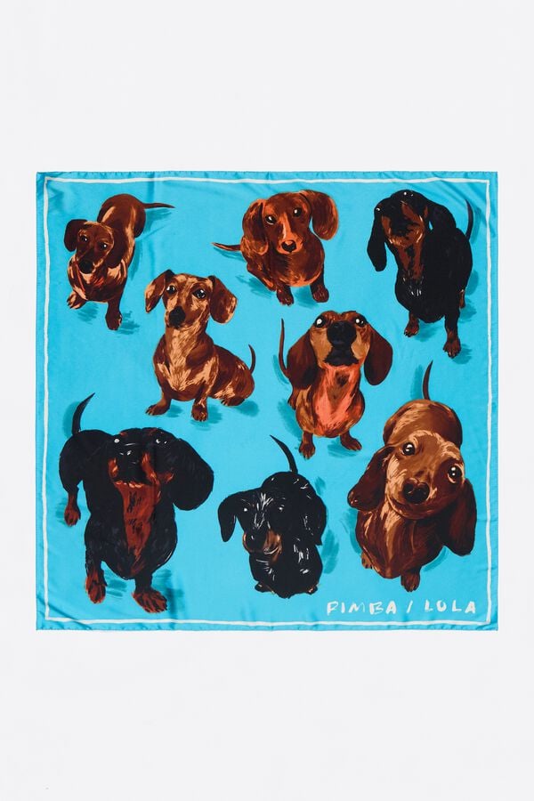 bimba & lola Sjaaltje honden blauw