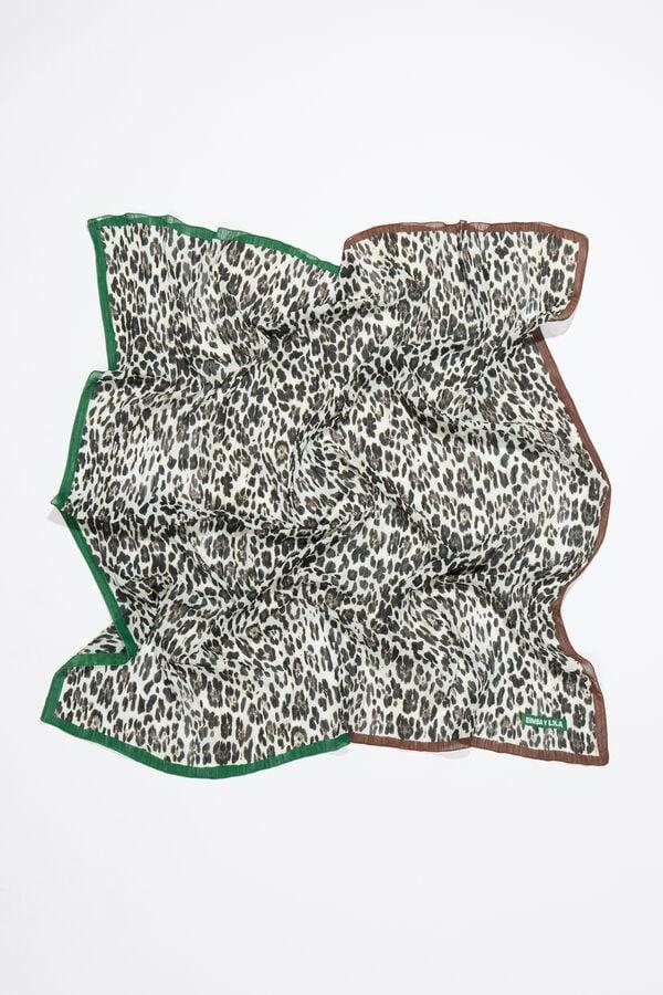 Bimba & Lola Sjaaltje Luipaard Ivoorwit