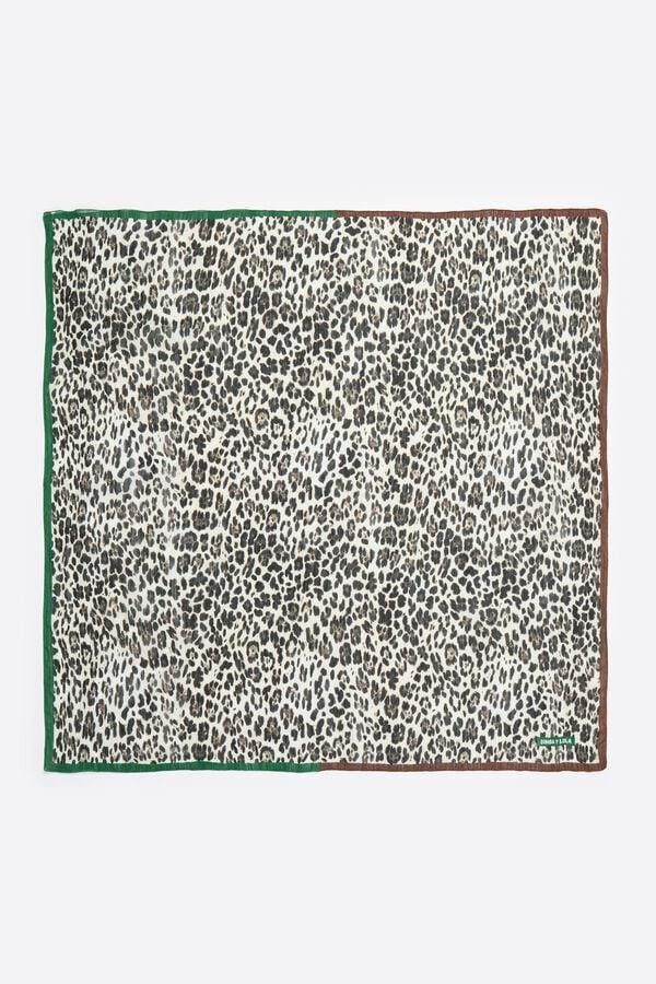 Bimba & Lola Sjaaltje Luipaard Ivoorwit