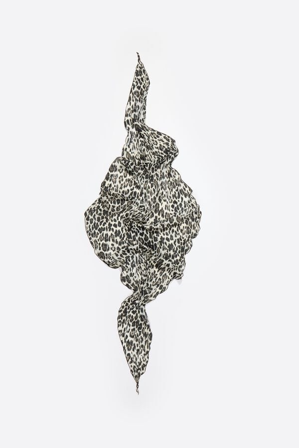 Bimba & Lola Sjaaltje Luipaard Ivoorwit