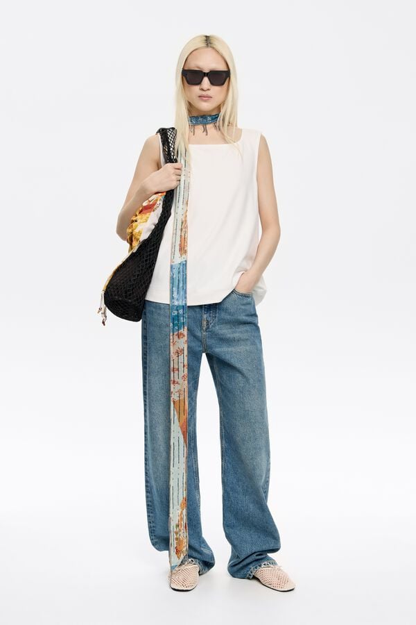 Bimba & Lola Sjaaltje Patchwork Oranje