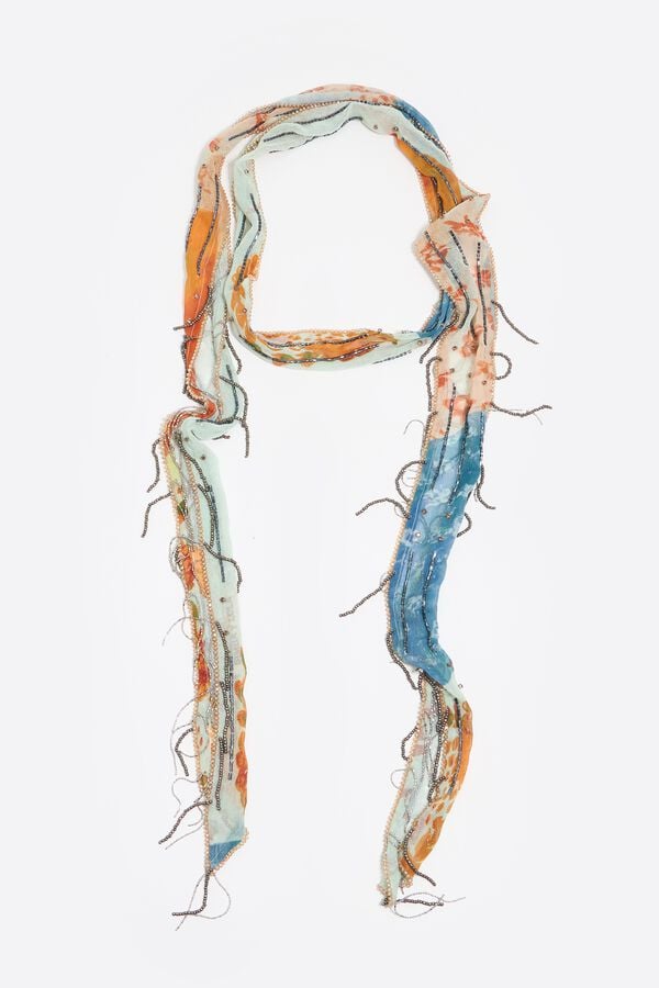 bimba & lola Sjaaltje patchwork oranje