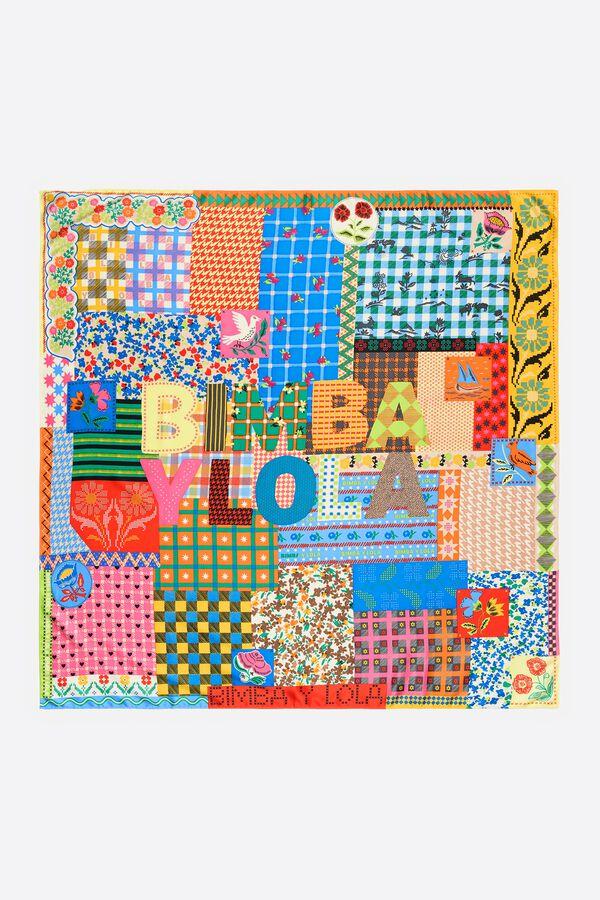 bimba & lola Sjaaltje patchwork print veelkleurig