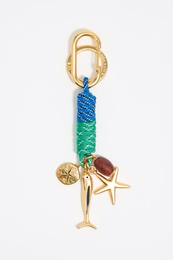 Bimba & Lola Sleutelhanger Geknoopt Touw Blauw