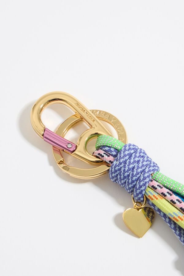 Bimba & Lola Sleutelhanger Touwtjes Blauw