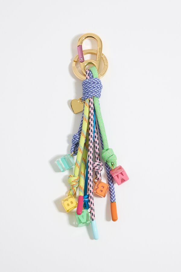bimba & lola Sleutelhanger touwtjes blauw