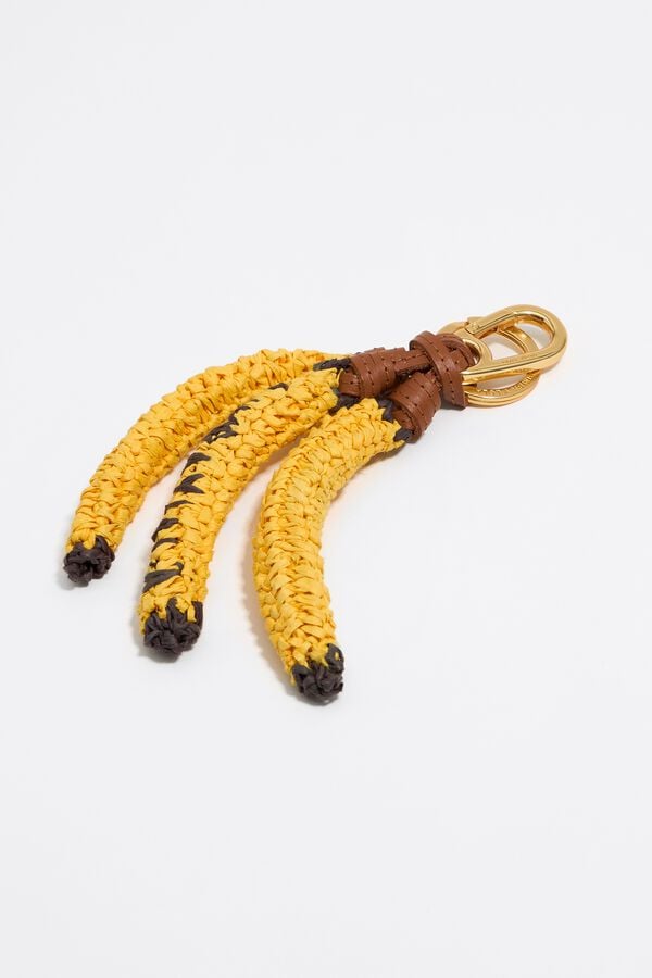 Bimba & Lola Sleutelhanger Van Raffia Papier Bananen