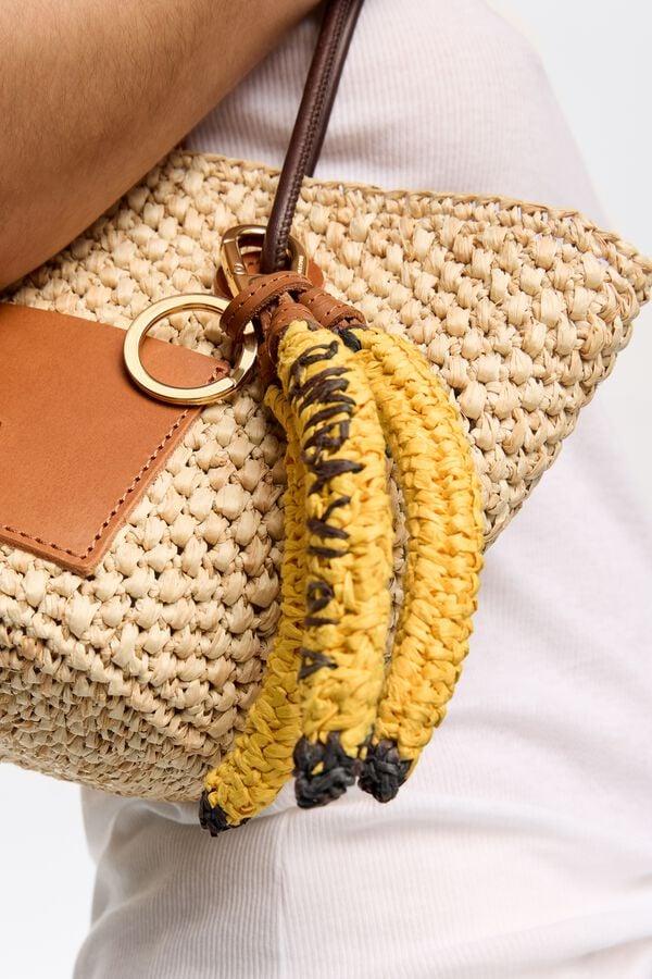 Bimba & Lola Sleutelhanger Van Raffia Papier Bananen